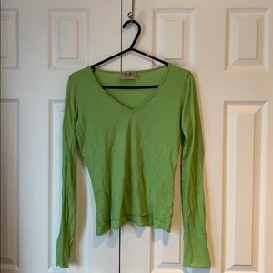 Green Juicy Couture long sleeve tshirt